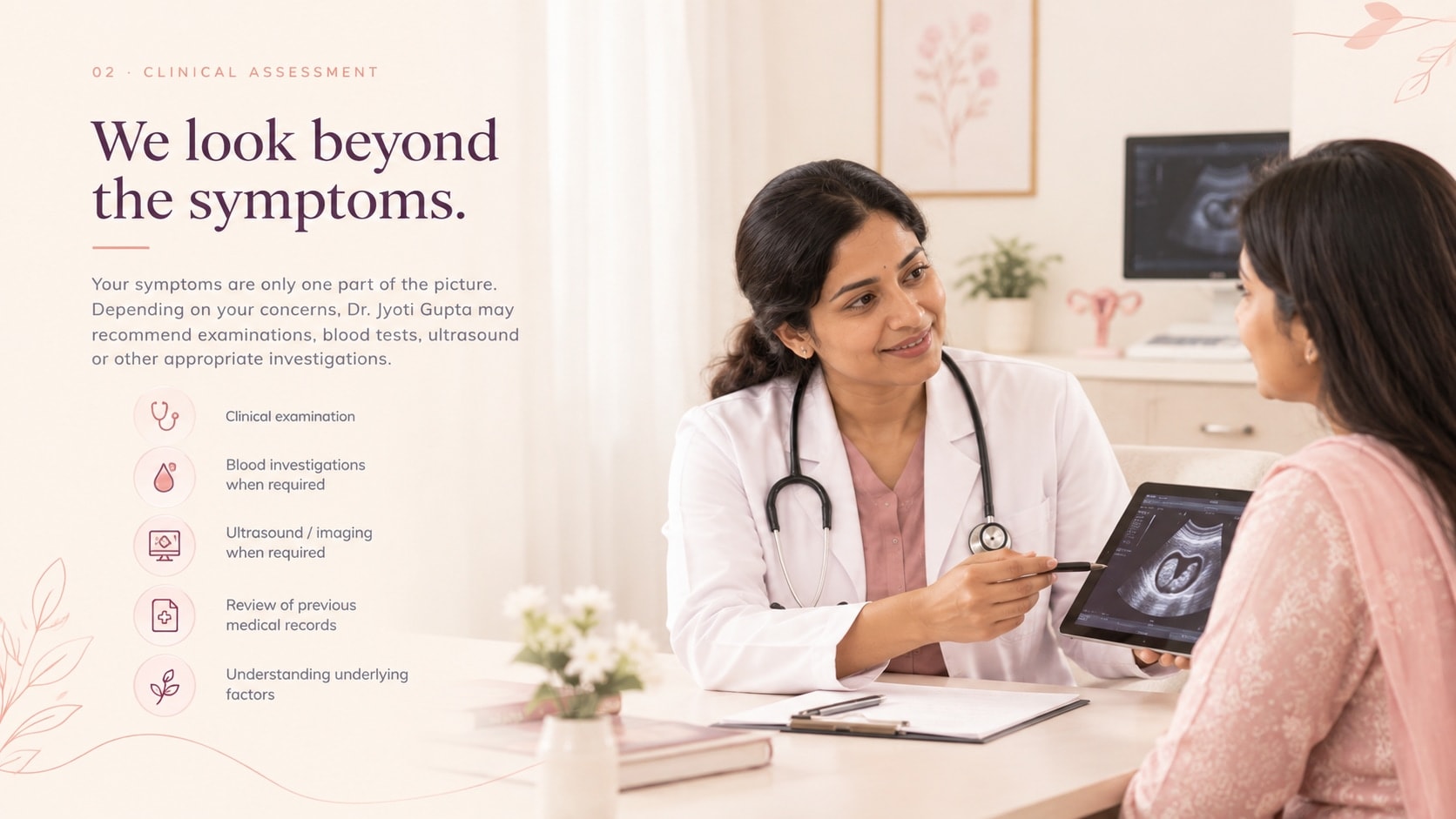 Antenatal checkup and fetal monitoring consultation